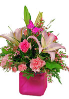 Sunset arrangement from LaRosa's Flowers O'Fallon, IL