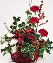 Red Basket Arrangement