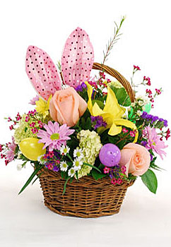 Bunny Track Easter Basket LaRosa's Flowers O'Fallon, IL