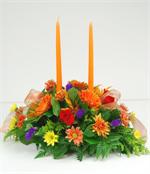 Amber Glow Centerpiece Florist in O'fallon, Il. LaRosa's FLowers
