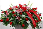 Garden of memories Casket Spray LaRosa's Flowers O'fallon, IL