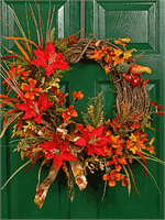 Harvest Sunset Wreath LaRosa's Flowers O'fallon, IL