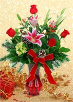 Holiday Arrangement LaROsa's FLowers O'Fallon, IL