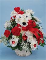 He's just to dog gone cute. Your favorite Valentine will be saying the same thing when she receives the 