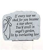 A Star Above is a memorial stone with stands and measures 12